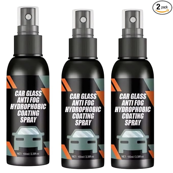 Car Glass Anti- Fog Hydrophobic Coating 300ML Pack of 3