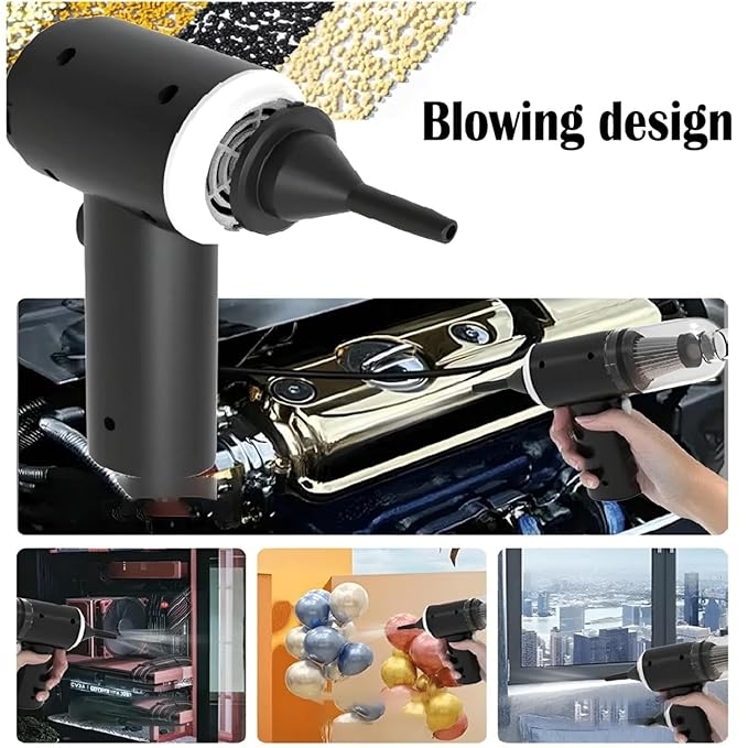 2 in 1 Vacuum Cleaner-Handheld Vacuum Car Cleaner- Wireless Rechargeable