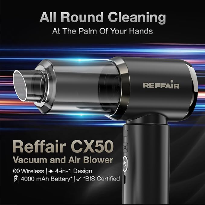 2 in 1 Vacuum Cleaner-Handheld Vacuum Car Cleaner- Wireless Rechargeable
